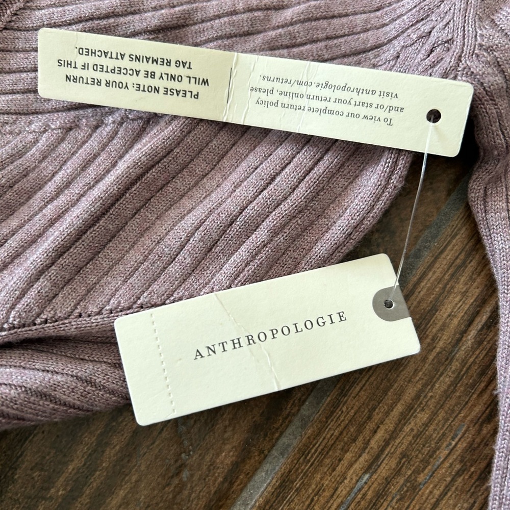 Anthropologie Purple V-Neck Sheath Maxi Dress - Picture 4 of 5